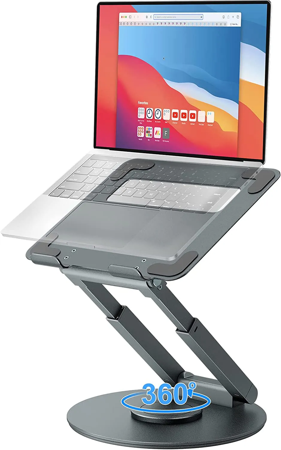 Laptop Stand with Height Adjustment